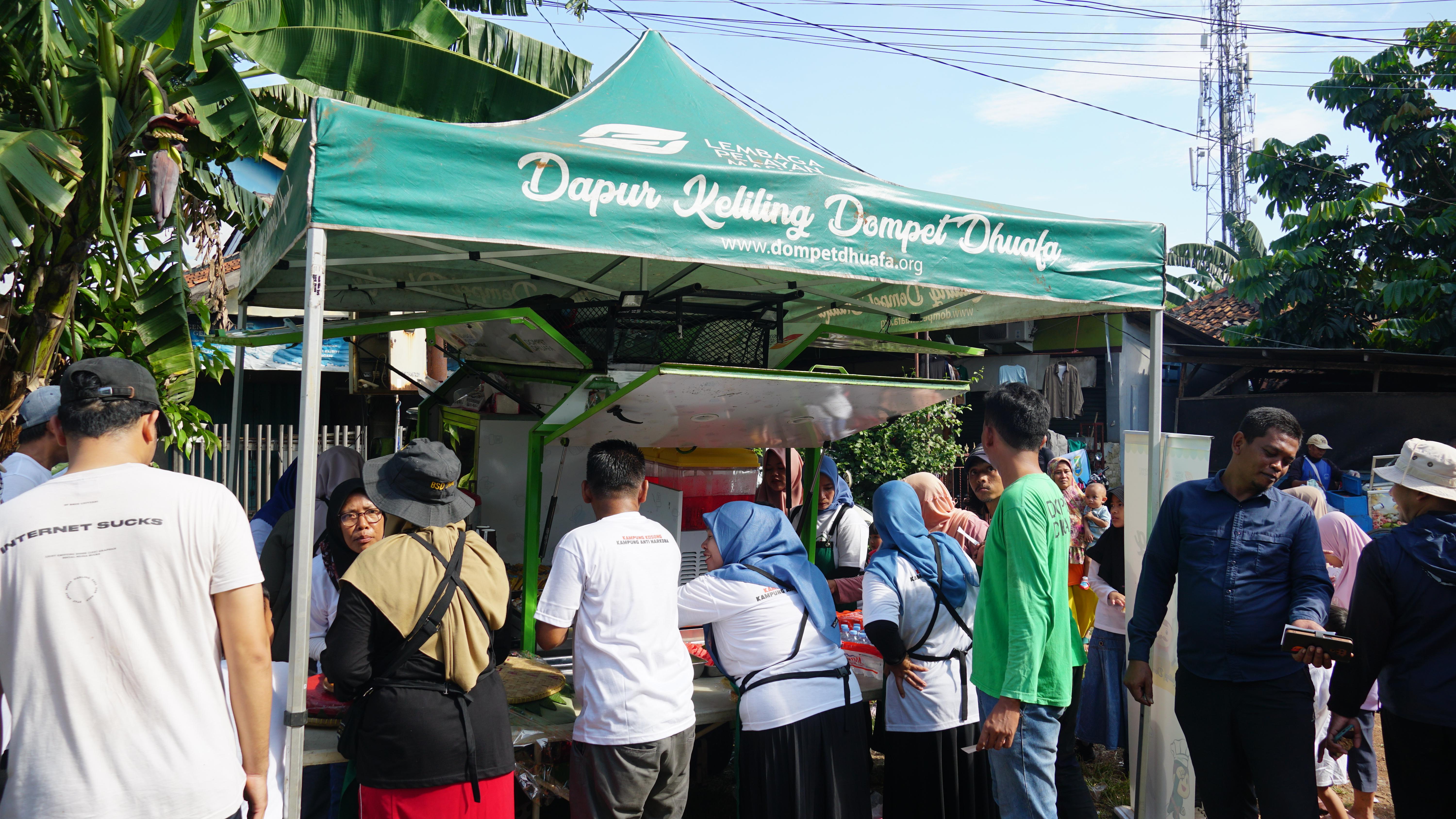 Dapur Keliling Dompet Dhuafa Dukung Launching Kampung Anti Narkoba di Tangerang